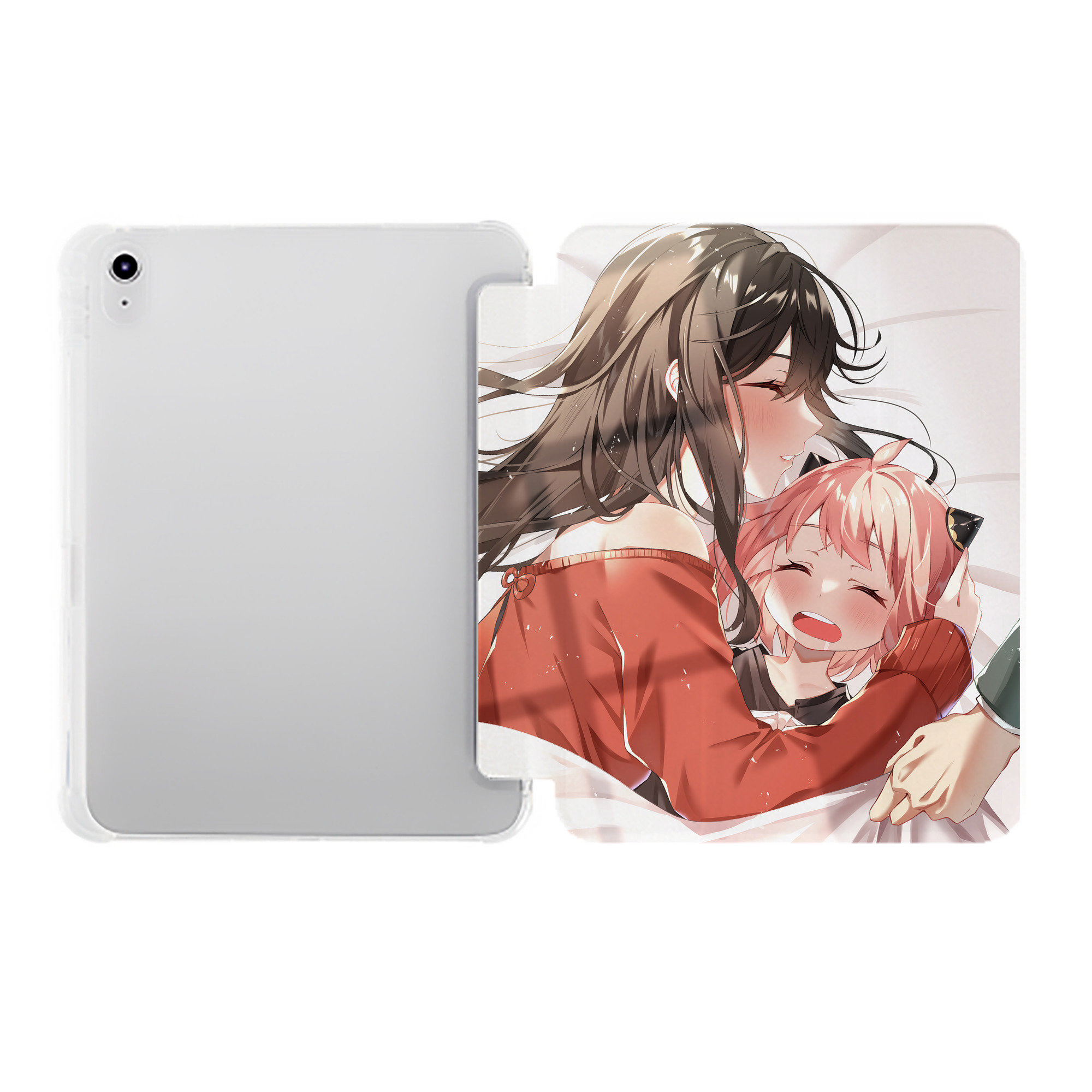 （画像用） SPY×FAMILY间谍家家酒 IPad ケース ペン収納付き 三つ折りスタンド PUレザー×シリコン 対応機種9.5/10.5/10.9インチ